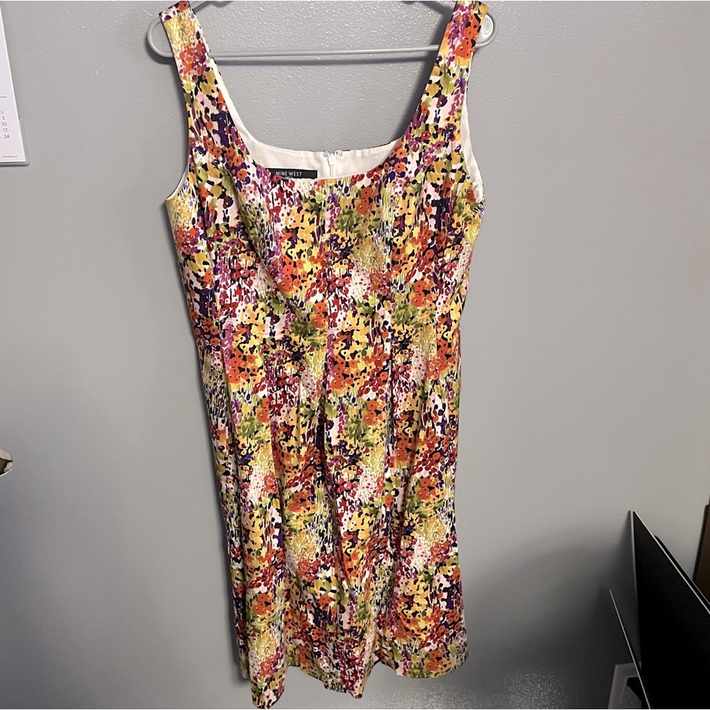 Nine West Size 12 multicolored floral dress